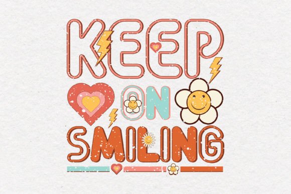 Keep on Smiling Retro Quote SVG Design Review for Real Projects