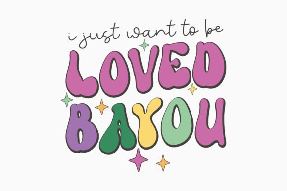Mardi Gras Bayou Quote SVG Design Retro Review