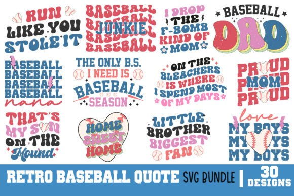 Retro Baseball Quote SVG Bundle Review for Real Embroidery Projects
