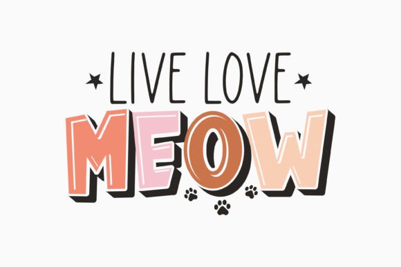 Retro Cat Quote SVG Live Love Meow: A Designer's Practical Review