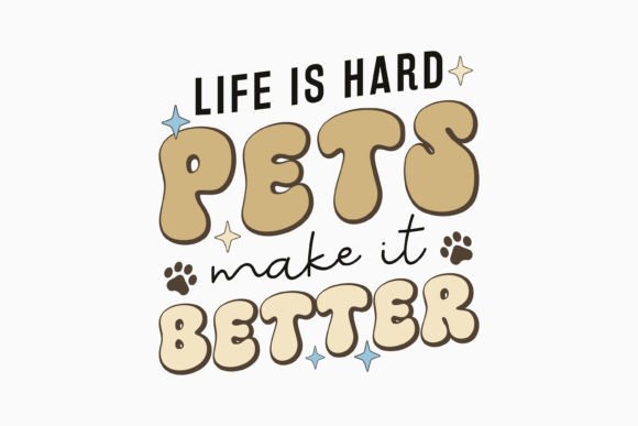 Retro Funny Pet Quote SVG Life Is Hard Review