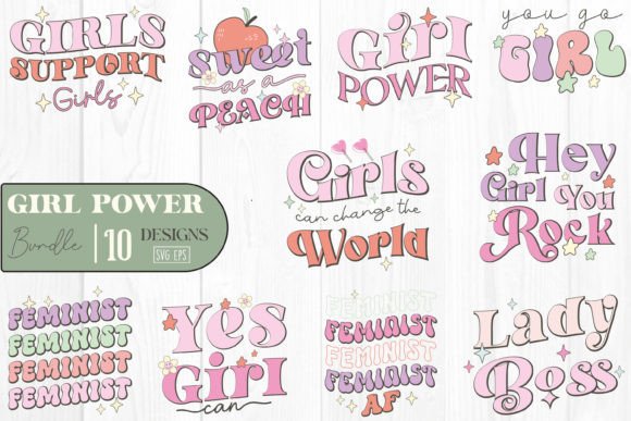 Retro Girl Power Quote SVG Bundle Review for Real Projects