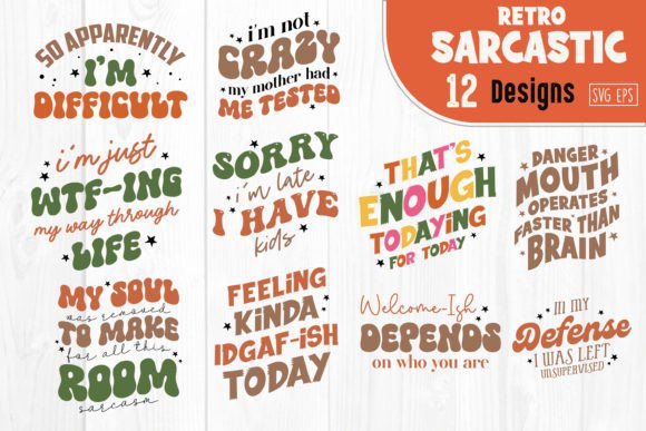 Retro Sarcastic Quote SVG Bundle Review: A Bold Statement for Craft Projects