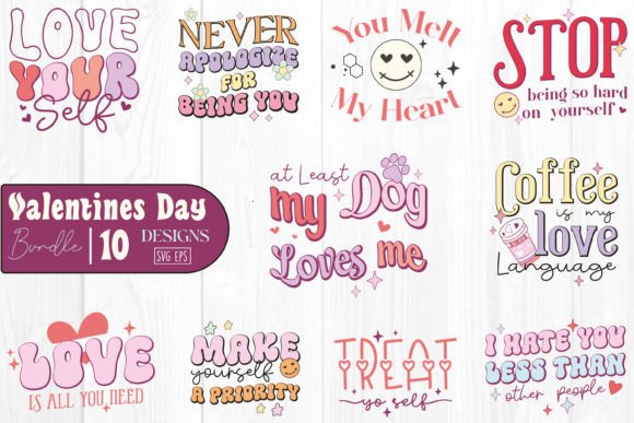Retro Valentine’s Day Quote SVG Bundle Review: A Timeless Embroidery Design